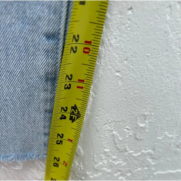 Desigual Womens Embroidered Flower Cropped Denim Jeans Light Blue Size 44 - Picture 7 of 16